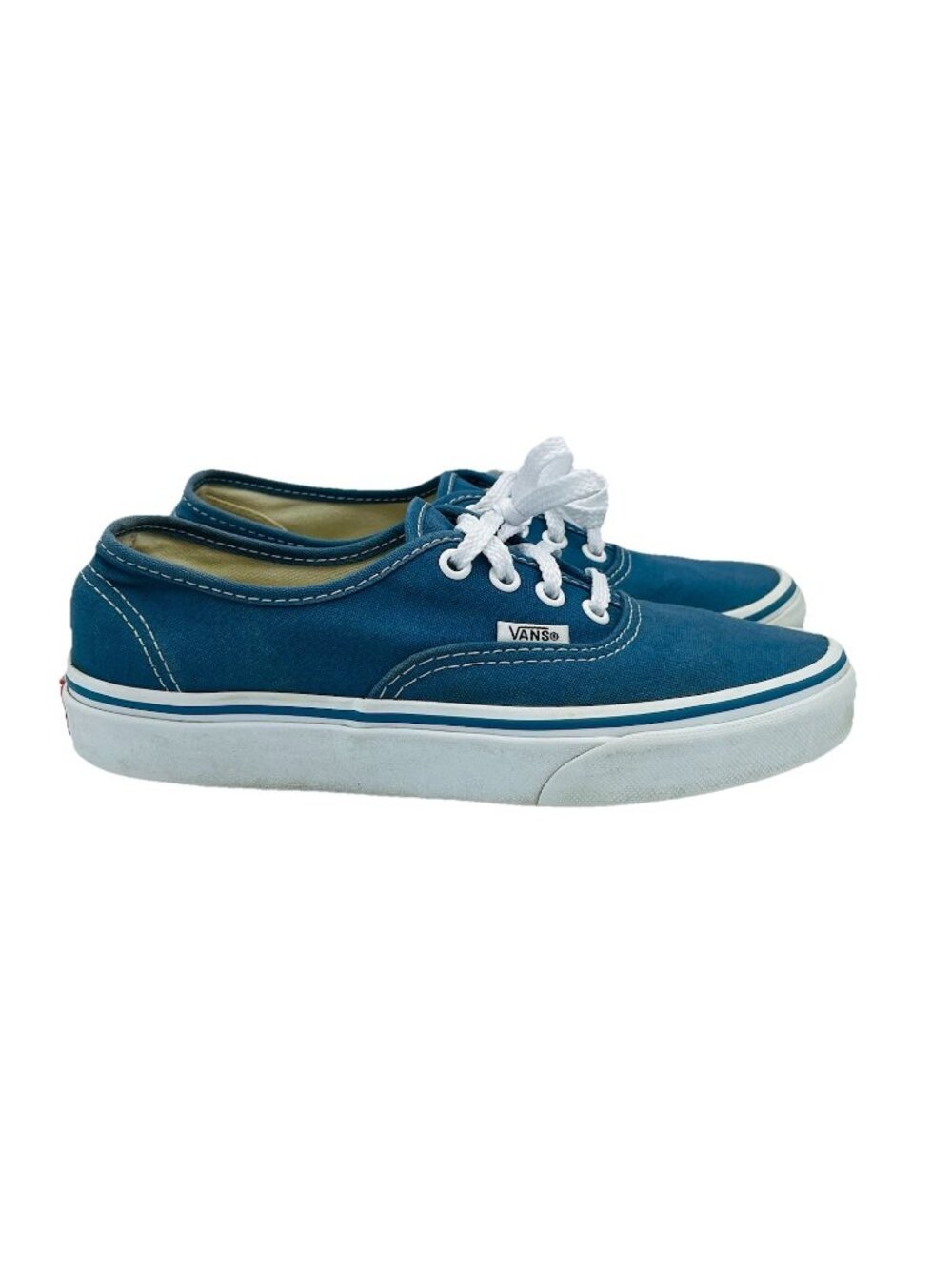 Vans Shoes Womens Size 6 Mens 4.5 Blue Off The Wall Comfort Lace Up Sneakers